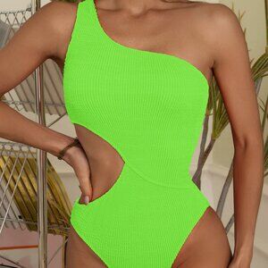 One Shoulder One-Piece Swimwear - SHIPS WITHIN 24 HOURS